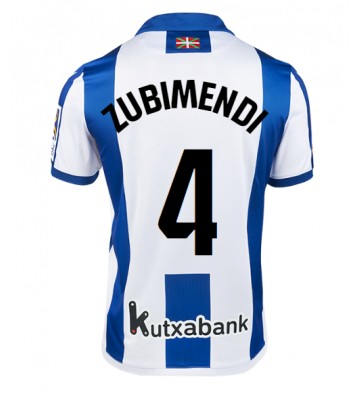 Real Sociedad Martin Zubimendi #4 Primera Equipación 2024-25 Manga Corta